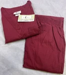 Eclipse By Spectrum Uniforms Cranberry Shirt Pant Set Size Large New. Fixed Price $16.00.