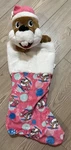 Buc-ees Holiday Christmas Stocking Plush Beaver Pink And Blue Bucees. Fixed Price $17.95.