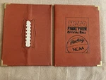 Football Laces Cover & Ncaa Final Four Official Rawlings Game Paper Folders. Fixed Price $13.00.