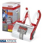 2-STORY Fire Escape Ladder Steel Anti-slip Rungs Emergency Tool Strong. Fixed Price $68.22.