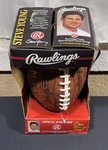 Steve Young Rawlings Singed Football W/ Pump And Tee Official Junior Size. Fixed Price $59.99.