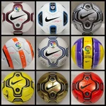 Set 9 Pcs Nike Historical Collection Balls Official Match Soccer Size 5. Fixed Price $350.00.