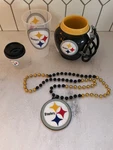 Pittsburgh Steelers Nfl Mini Fanmug Desk Caddy Helmet Removable Cup Black/gold. Fixed Price $20.00.