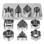Mini Cookie Cutters Set With Box, 30PCS Small Stainless Steel Flower Square H.... Fixed Price $9.58.