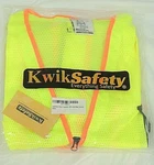 Kwik Safety Vest, New, Size 2XL, 100% Polyester. Fixed Price $18.98.