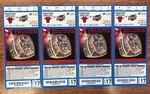 Chicago Bulls Vs. Houston Rockets January 15, 2000 -- Four Full Tickets. Fixed Price $25.00.