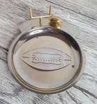 Vintage Stainless/gold Football Goal Post Trinket Tray Taiwan 5"HIGH 4"WIDE. Fixed Price $13.99.