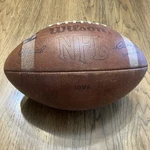Vintage 1970'S Wilson Official Nfl Pete Rozelle Leather Football Iowa Hawkeyes. Fixed Price $129.00.