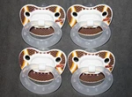 4 Nuk Pacifiers 6-18 Month Silicone Bpa Free Orthodontic Football Sports Boy. Fixed Price $9.99.