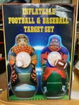 New Inflatable 5 Tall Double Sided Football & Baseball Toss Target. Fixed Price $29.99.