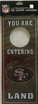 Lot 8 Nfl San Francisco 49ERS Door Sign Hanger Bed Dorm School Hotel Room Office. Fixed Price $6.00.
