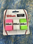 New Wilson Pro Overgrip - 3 Pack Tennis Pink Green White. Fixed Price $10.00.