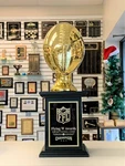 Fantasy Football Perpetual Trophy 32 Years Gold Chrome Finish J SBR252*. Fixed Price $324.95.