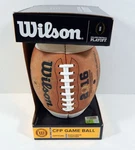 2016 Wilson Authentic Oklahoma Ncaa Cfp Field Game Football Leather Nib. Fixed Price $89.99.