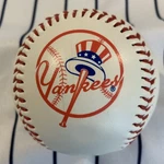 New York Yankees Logo 2000 Rawlings White Souvenir Baseball. Fixed Price $19.99.