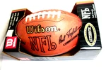 New Box (nos) Authentic Wilson Nfl Full Grain Leather Football, Player Signed. Fixed Price $81.78.