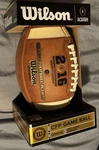 2016 Wilson Authentic Ncaa Cfp Field Game Football Leather Nib. Fixed Price $125.00.